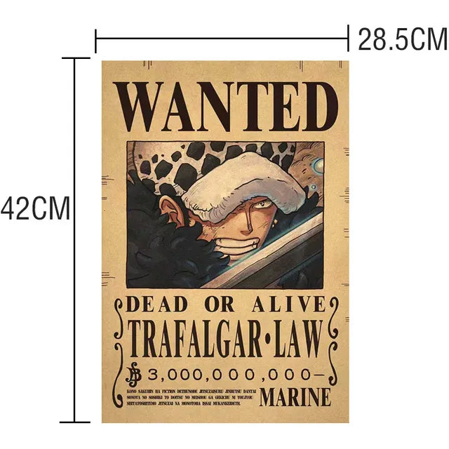 Anime Luffy Gear 5 One Pieces Bounty Wanted Posters