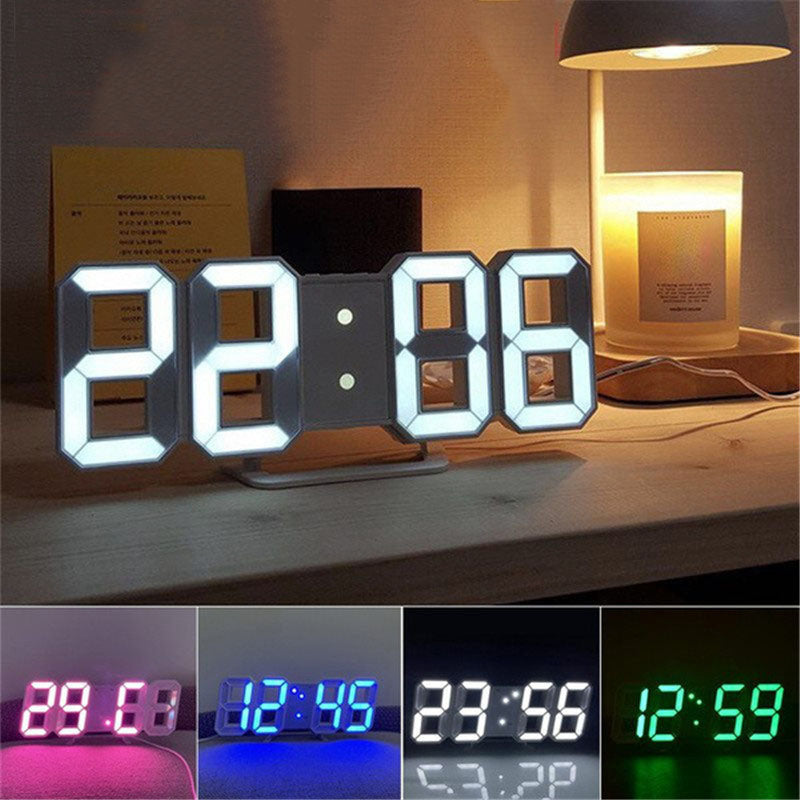 3D LED Bedroom Digital Clock