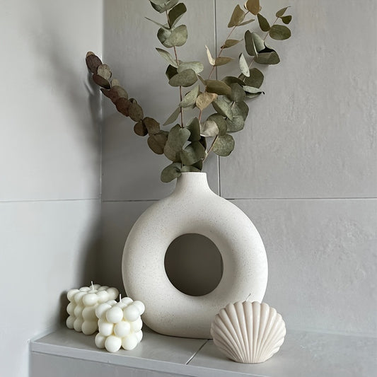 Modern White Ceramic Vase