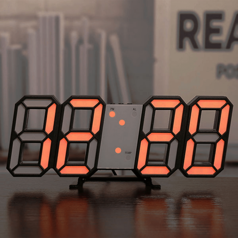 3D LED Bedroom Digital Clock