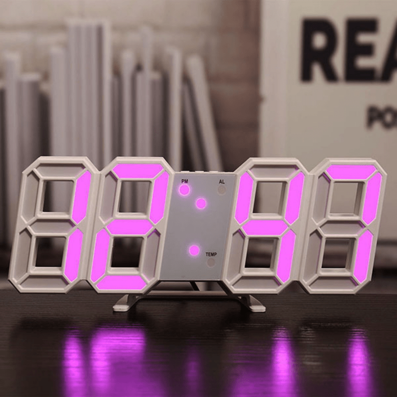 3D LED Bedroom Digital Clock